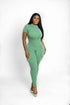 Cargo Backless Jumpsuit Green