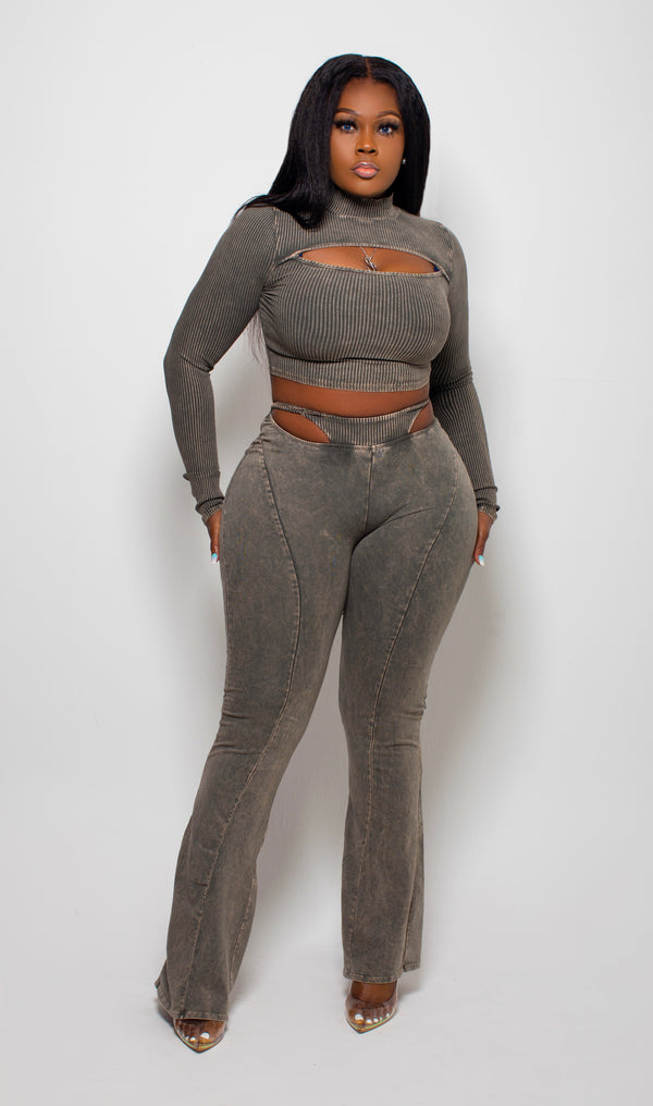 Olive Big Ego 2 piece set