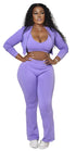 Purple 3 piece tracksuit