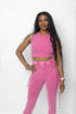 Corset Leggings Set Pink
