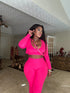Fuchsia 3 piece tracksuit