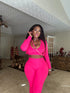 Fuchsia 3 piece tracksuit
