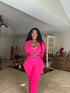 Fuchsia 3 piece tracksuit