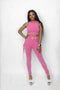 Corset Leggings Set Pink